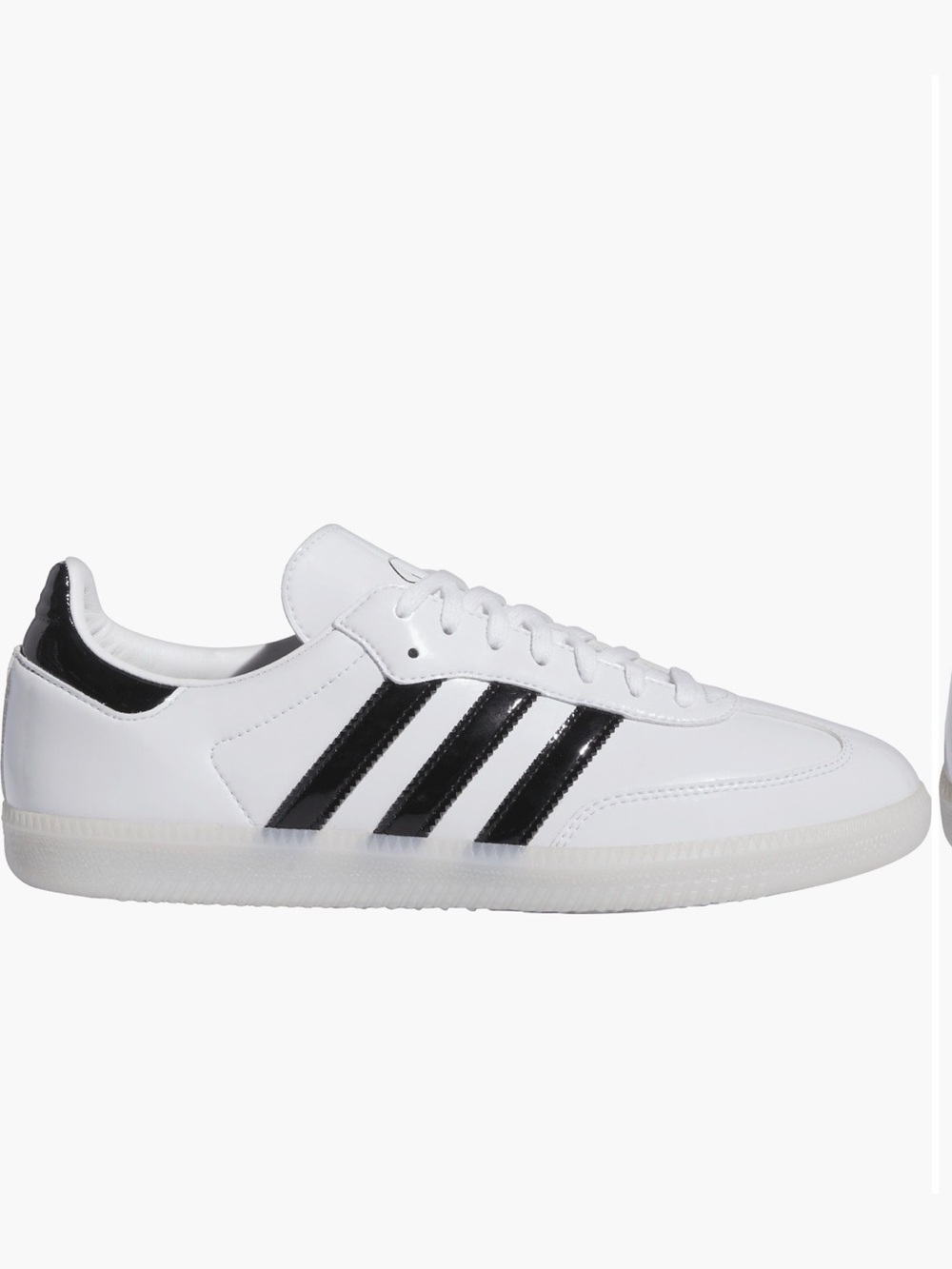 EUC ADIDAS DILL SAMBA PATENT LOW TOP